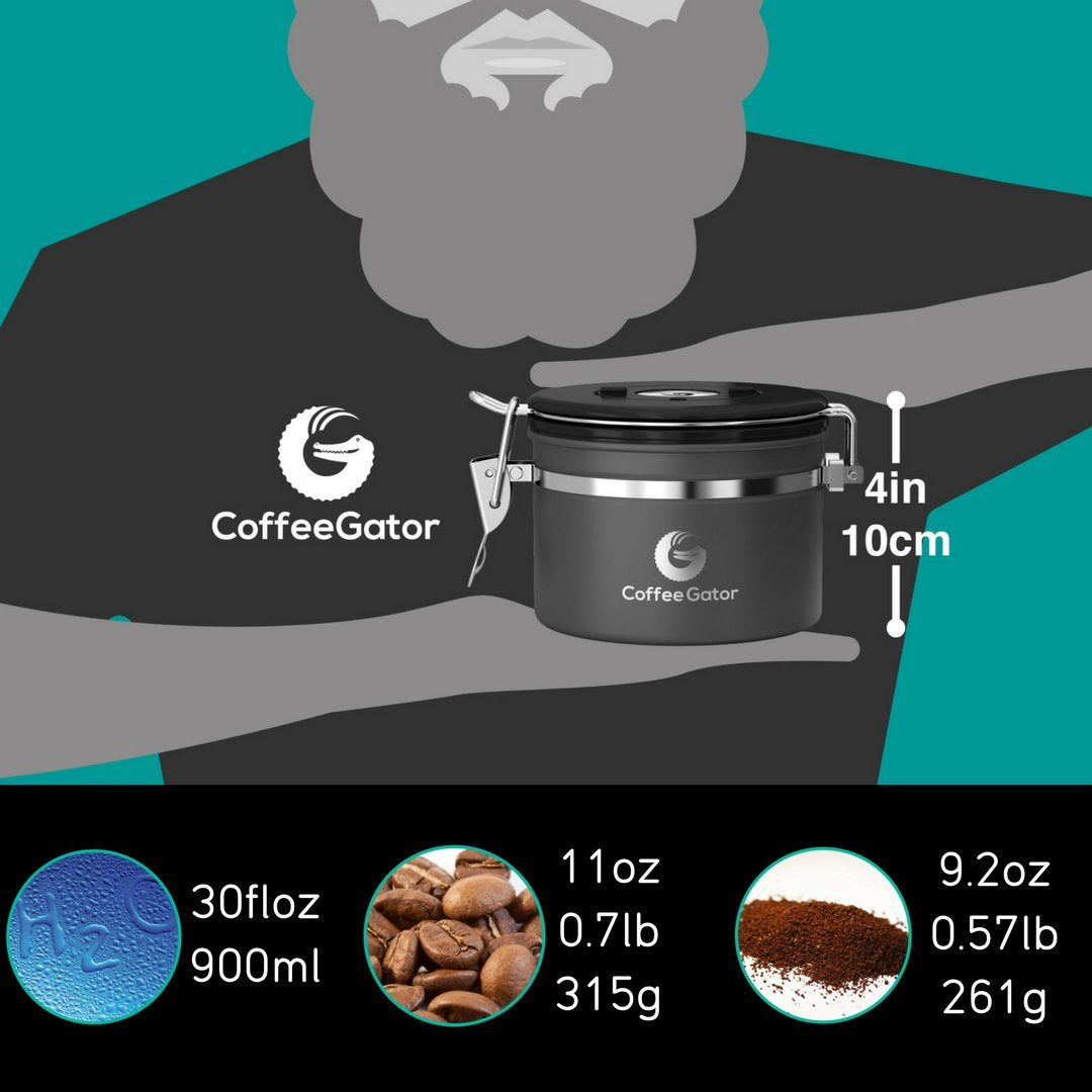 Coffee Gator válvula CO2 gris: facilita la salida de CO2 para mantener el sabor.
