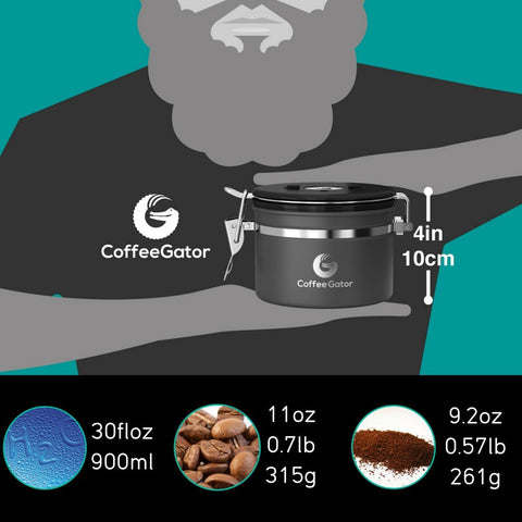 Coffee Gator válvula CO2 gris: facilita la salida de CO2 para mantener el sabor.