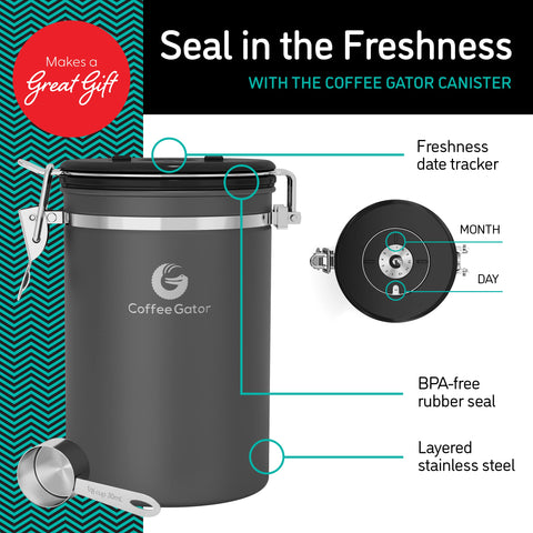 Coffee Gator valvula CO2 libera gases para sabor