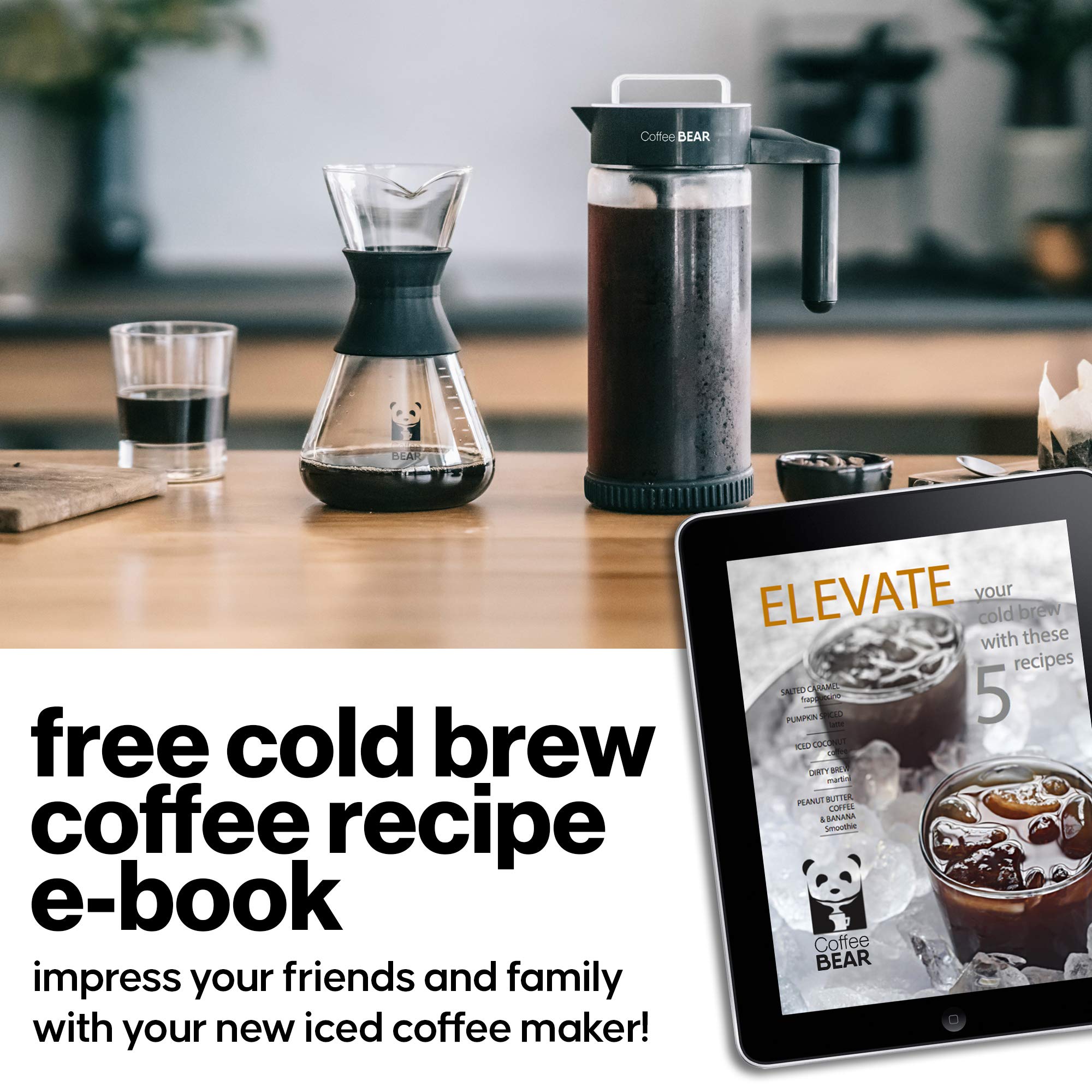 COFFEE BEAR: almacenamiento compacto para la puerta del refrigerador.