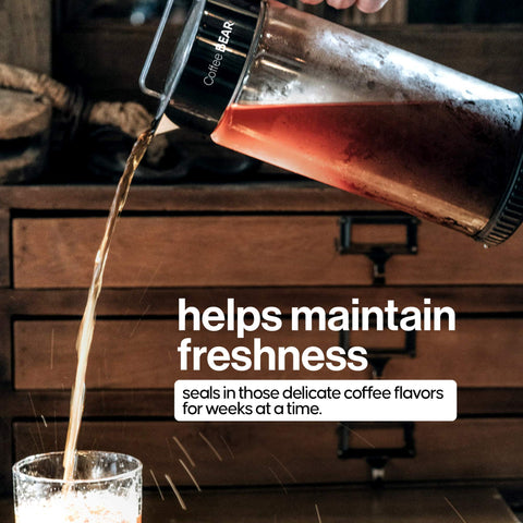 COFFEE BEAR: uso versátil para cold brew, té y aguas infusionadas.
