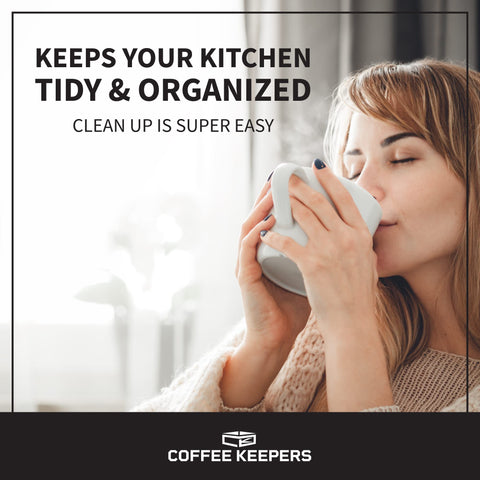 COFFEEKEEPERS diseño para uso diario, fácil de limpiar y mantener orden