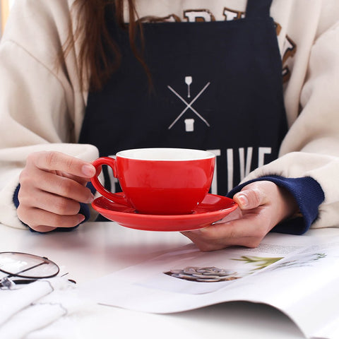 Coffeezone platillo cerámico para tazas, complemento para capuchinos