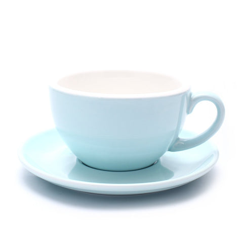 Coffeezone-taza arte-latte-azul-claro-10-5oz para crear diseños en café con leche.