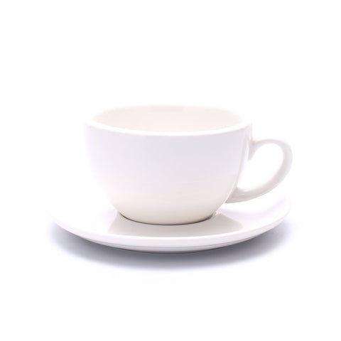Coffeezone: taza capuchino con diseño de barista para arte en bebidas y calor estable.