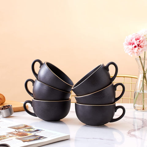Coffeezone tazas cerámica diseño vintage 12oz, resistentes y duraderas.