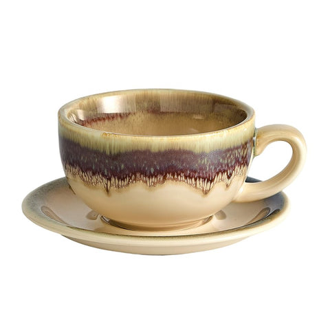 Coffeezone taza ceramica 12oz con arte de leche para capuchino perfecto.
