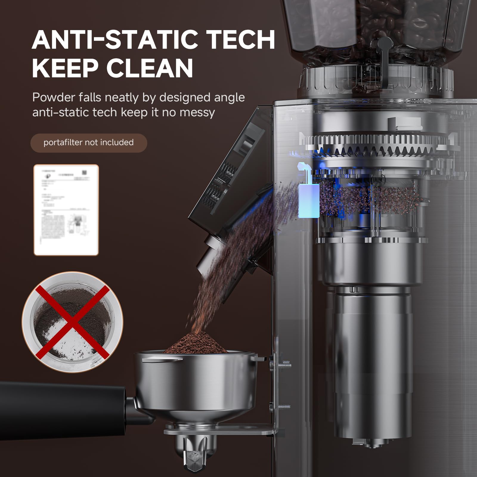 COFIBREWS 45 configuraciones: adaptar la molienda para expreso, goteo o prensa.