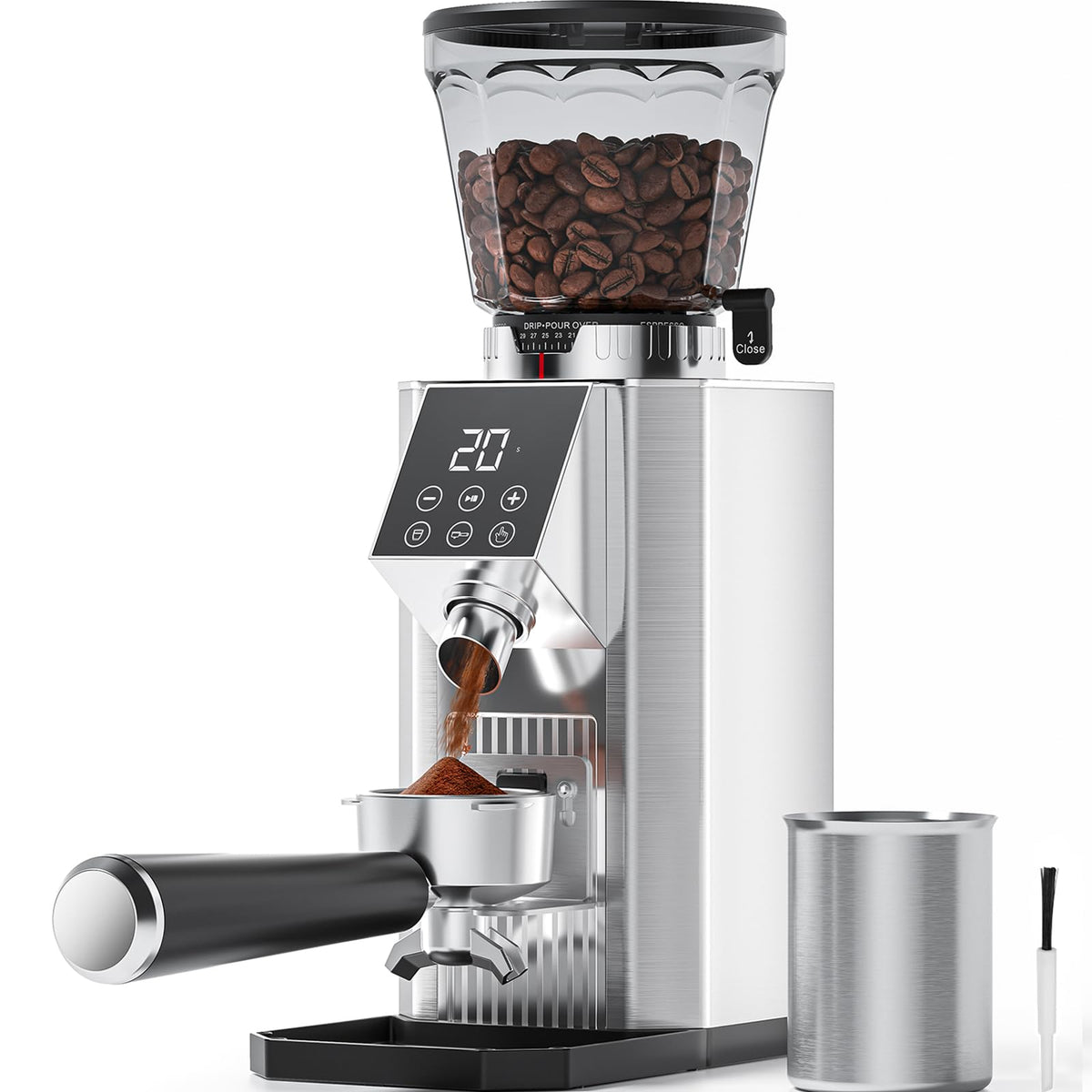 COFIBREWS molinillo de café grano: molienda uniforme para expreso y filtros.