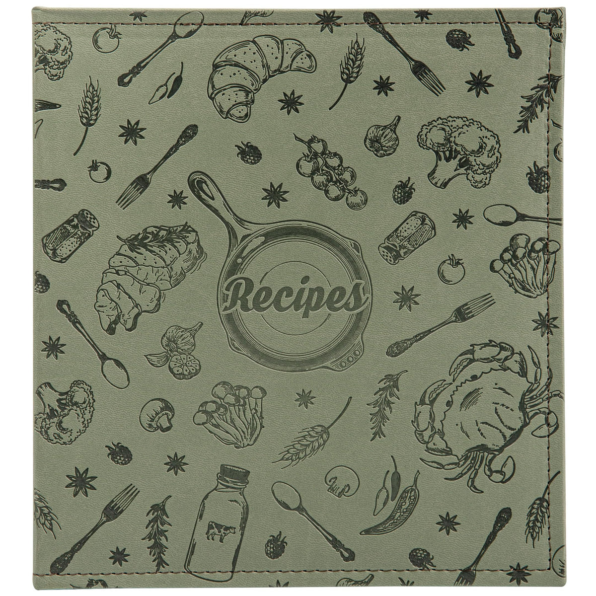COFICE carpeta-recetas con 3 anillas, verde oscuro, para organizar tus recetas favoritas.