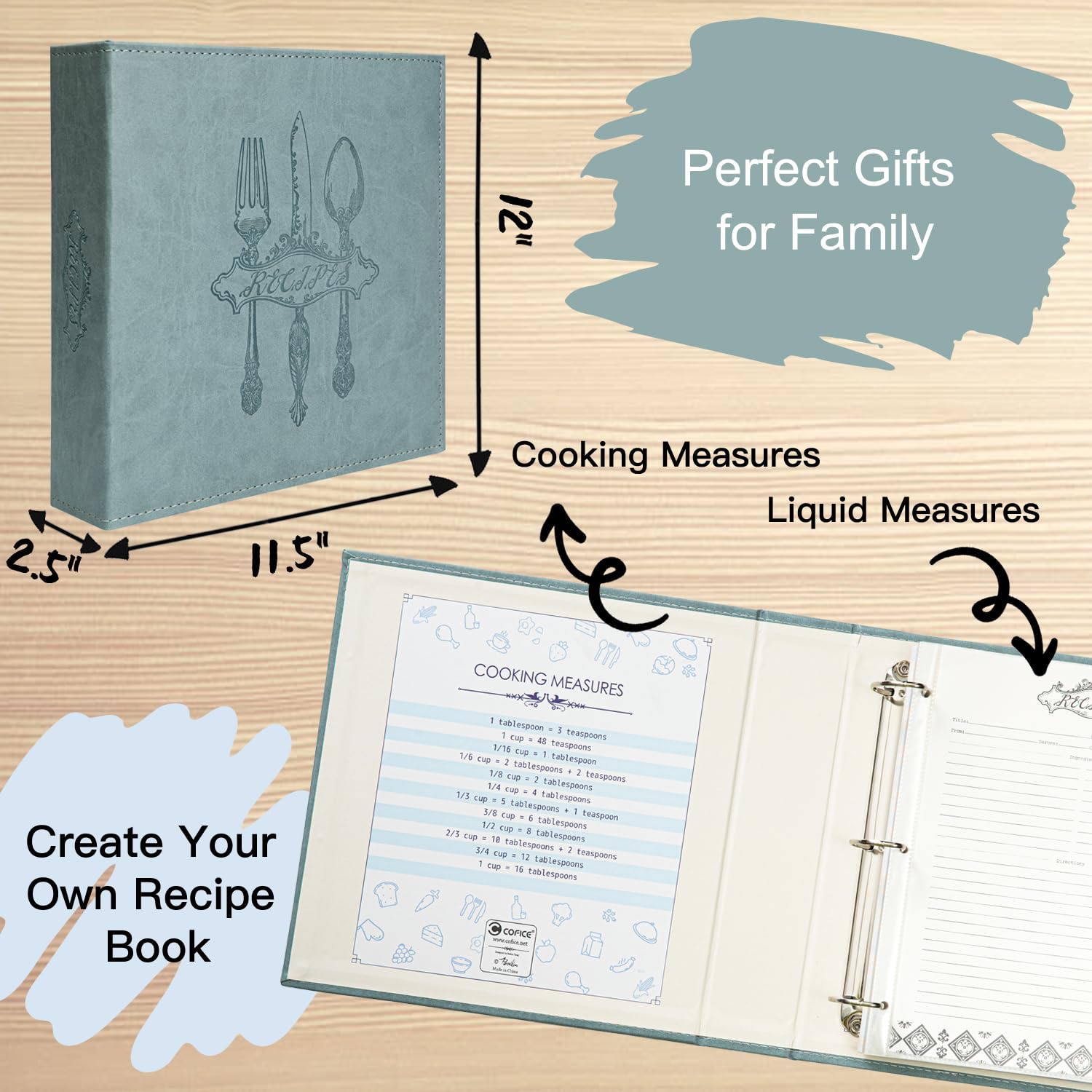 COFICE protectores transparentes para conservar recetas sin arrugas ni manchas.