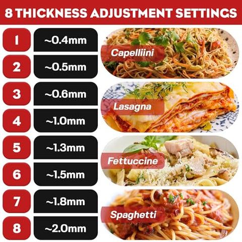 Cofun 3-en-1 cortador fettuccine para KitchenAid, tiras elegantes.