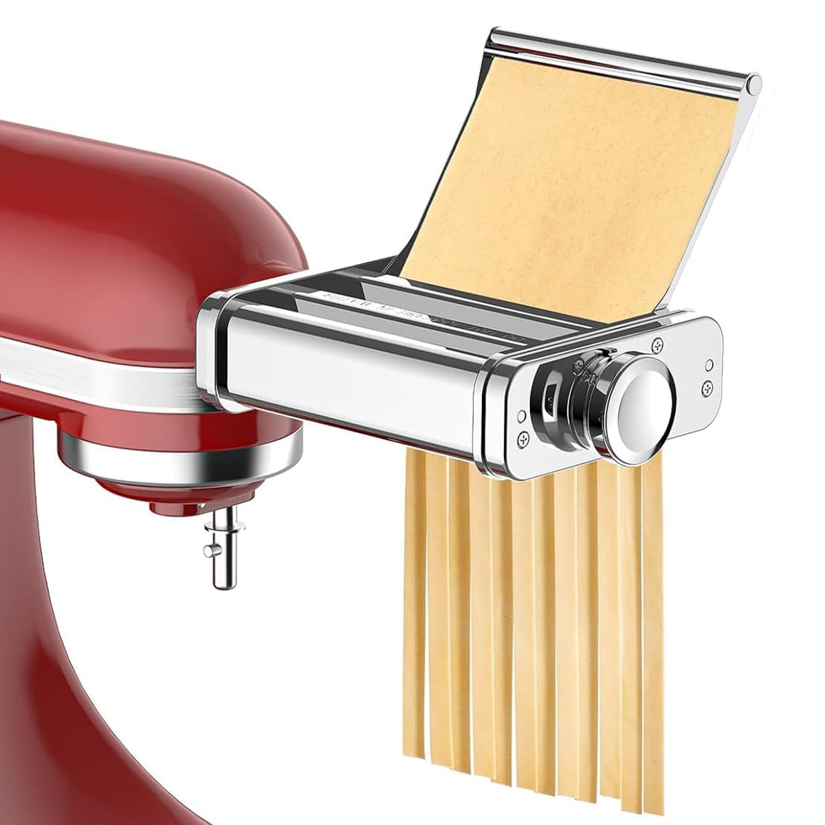 Cofun 3-en-1 rodillo de pasta para KitchenAid, láminas suaves en casa.