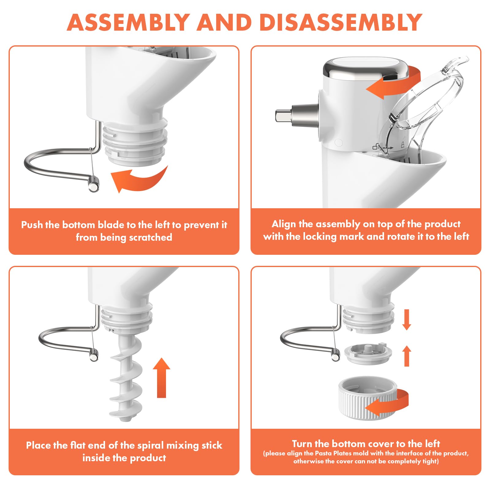 Cofun empujador facilita la expulsión de la masa y el corte.