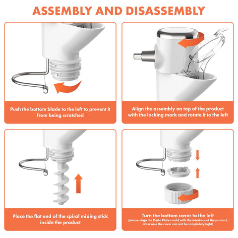 Cofun empujador facilita la expulsión de la masa y el corte.