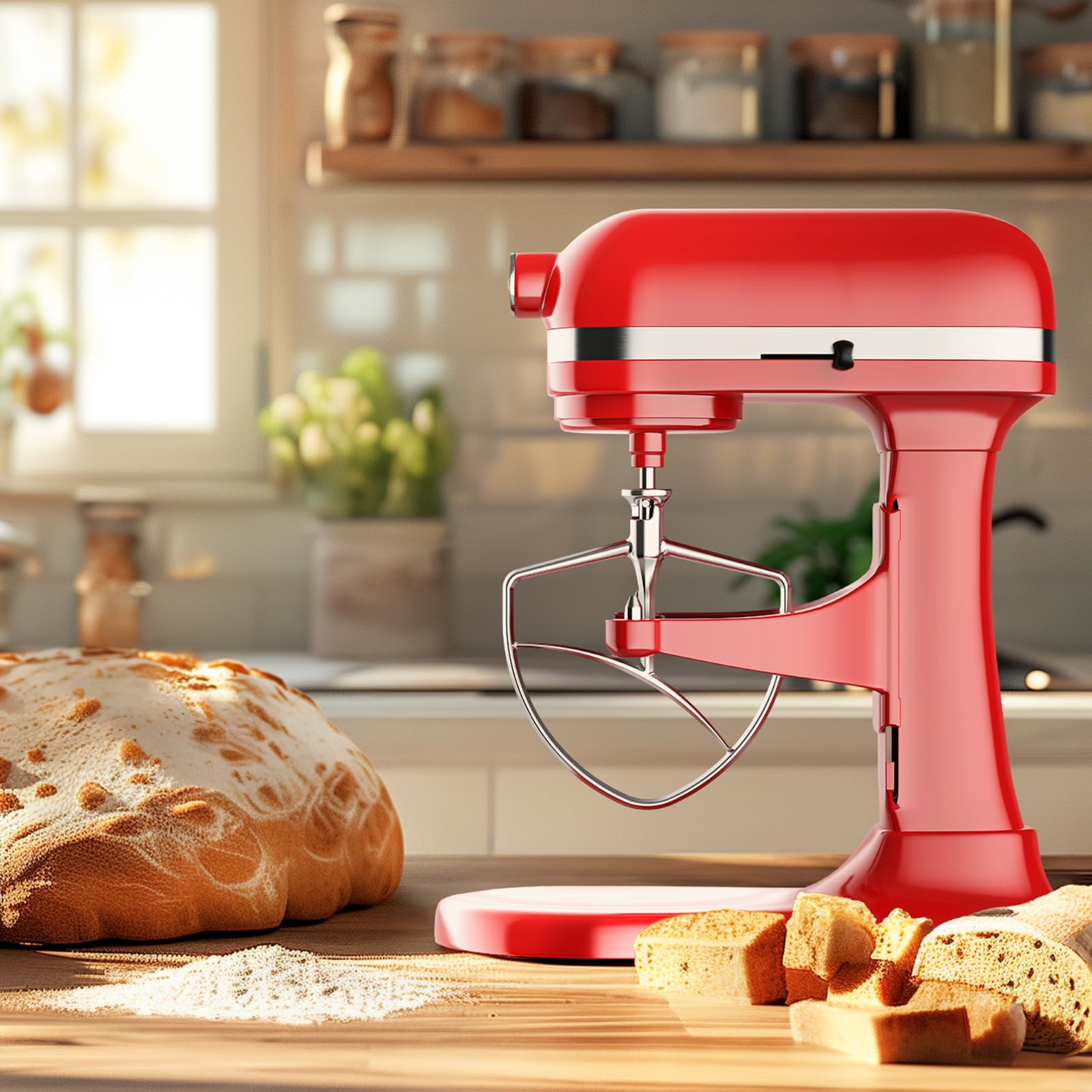 Cofun pala compatible con varios modelos KitchenAid para boles grandes.