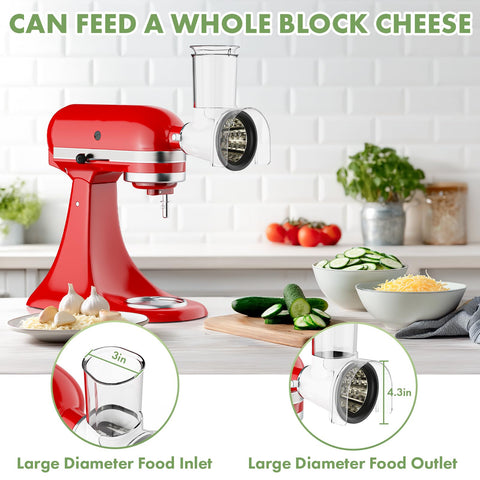 Cofun compatible con KitchenAid y Cuisinart SM-50 para mayor versatilidad.