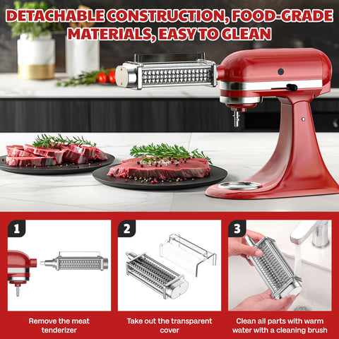 Ablandador Cofun en acción con KitchenAid para resultados consistentes.