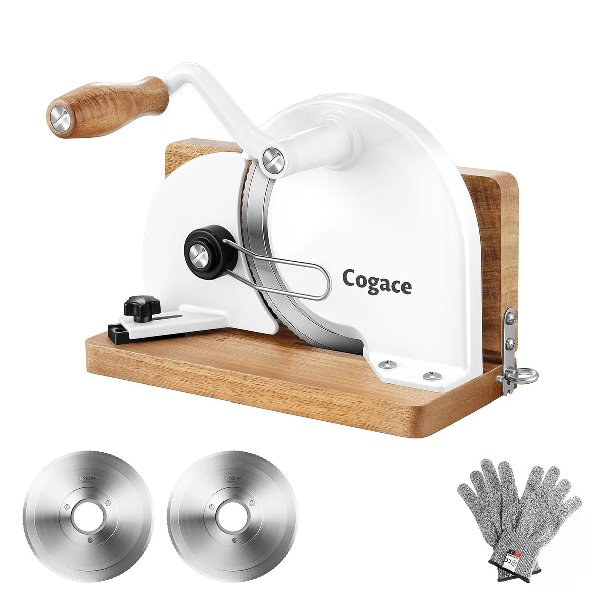 Cogace cortador de pan plegable con hojas RSG para cortes precisos en casa
