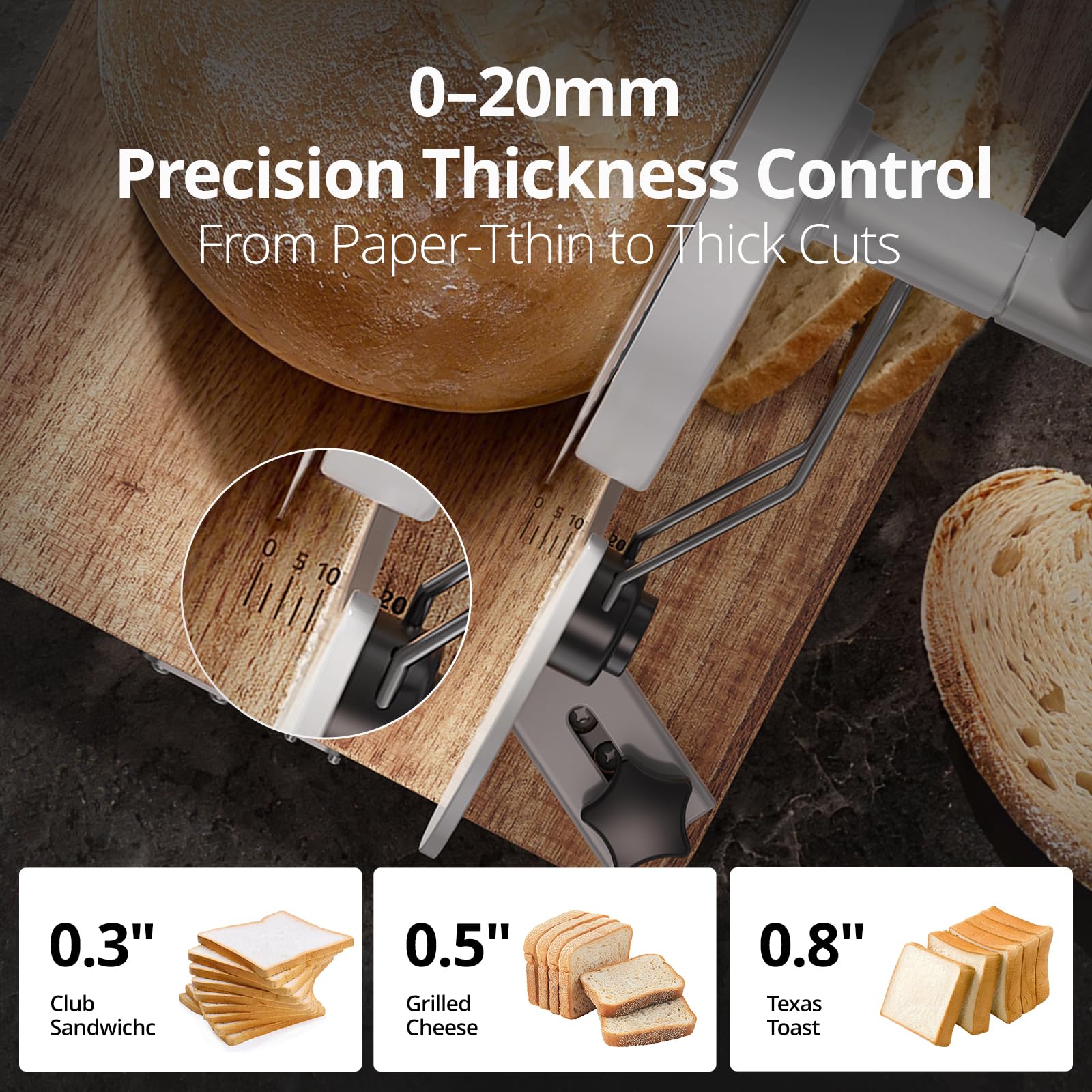 Cogace uso multipropósito para pan queso y frutas con seguridad