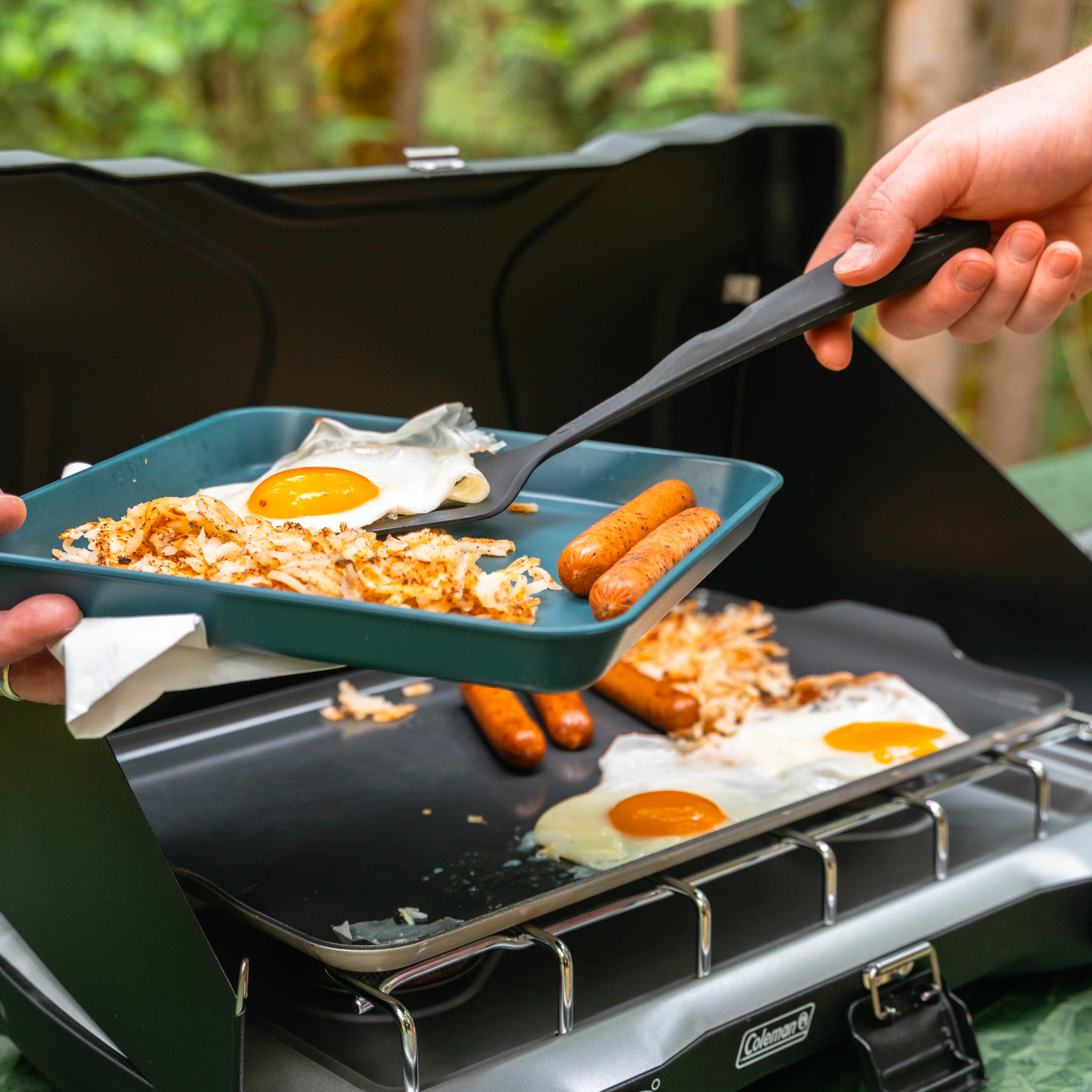 Coghlan's Camp Griddle, limpieza fácil gracias a la superficie antiadherente cerámica