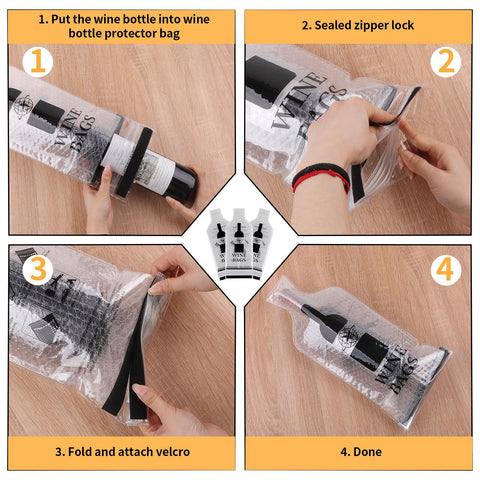 Bolsas COIDEA para vino, protección de maleta durante el transporte.