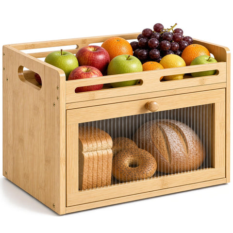 Coiesol caja para pan frontal mostrando capacidad y diseño elegante