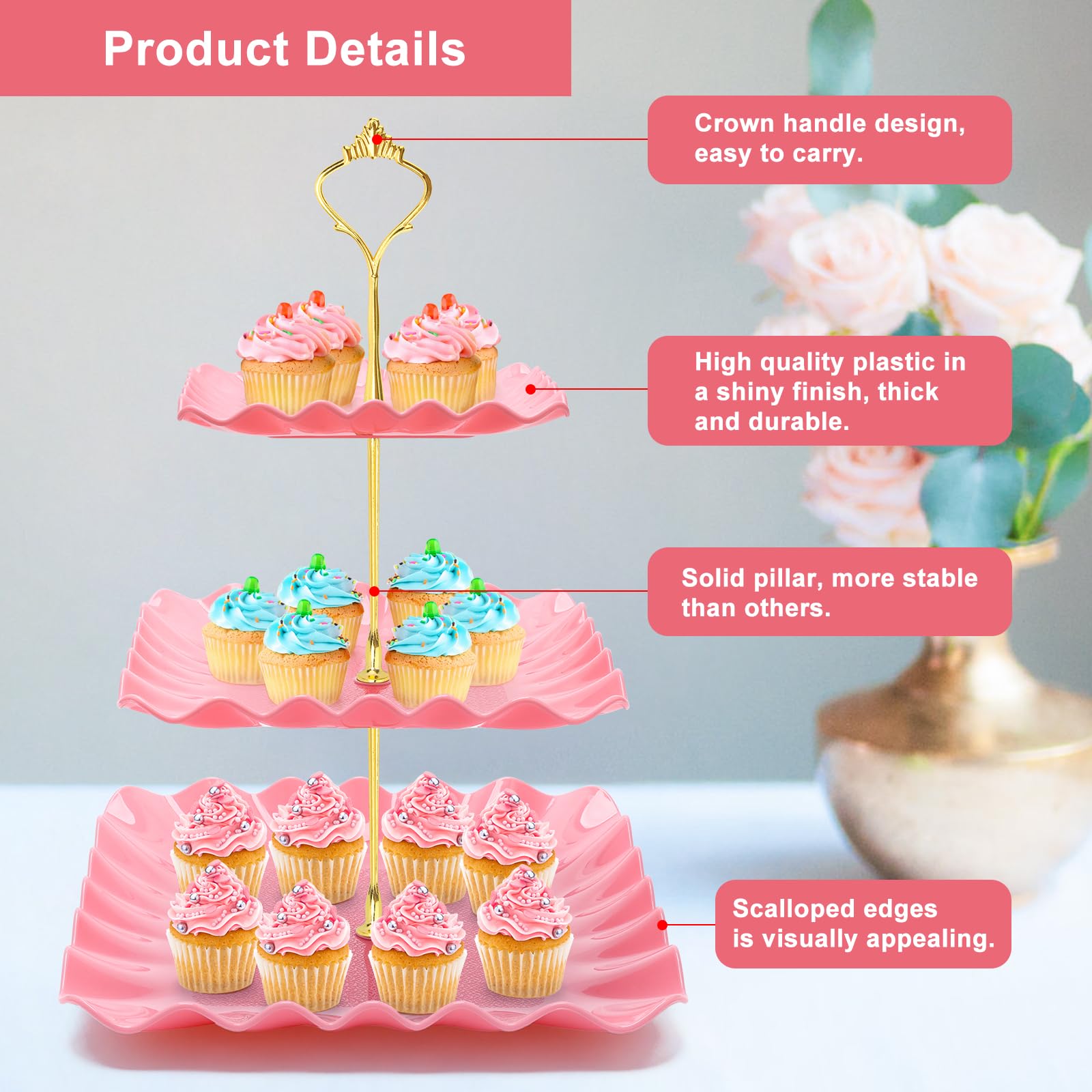 Coitak conjunto de fiesta rosa, perfecto para bodas y cumpleaños.
