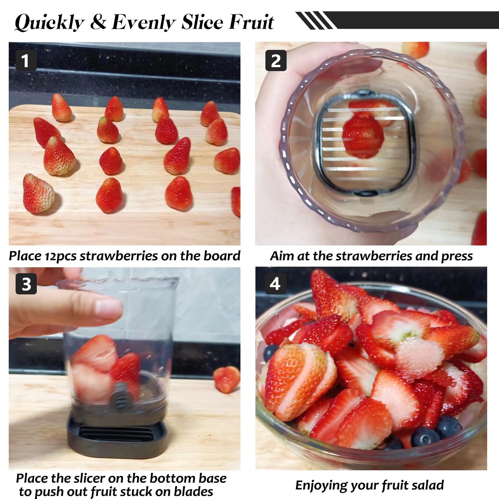 COKSDUP ideal para ensaladas, sándwiches y postres con solo presionar