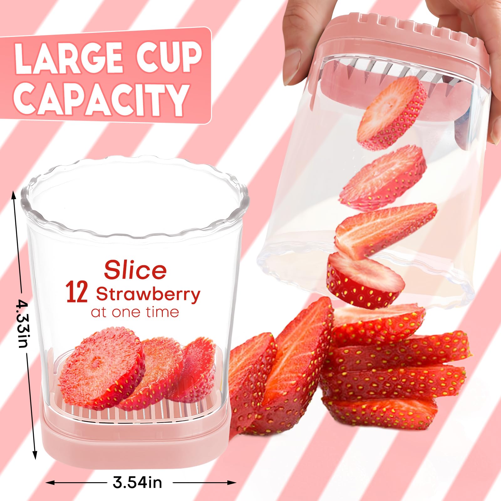 COKSDUPID cortador de frutas con hojas desmontables, facilita la limpieza.