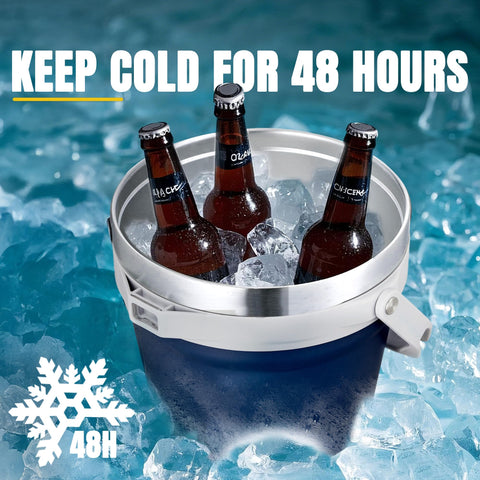 COKTIK balde hielo 7L, perfecto para exteriores y camping