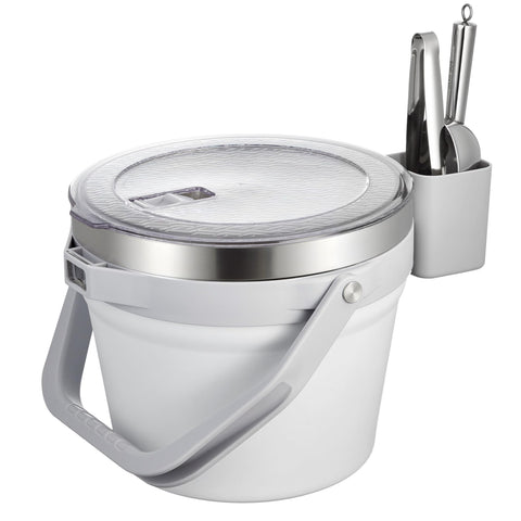 Hielera aislada COKTIK de 7 litros con tapa para mantener bebidas frescas.