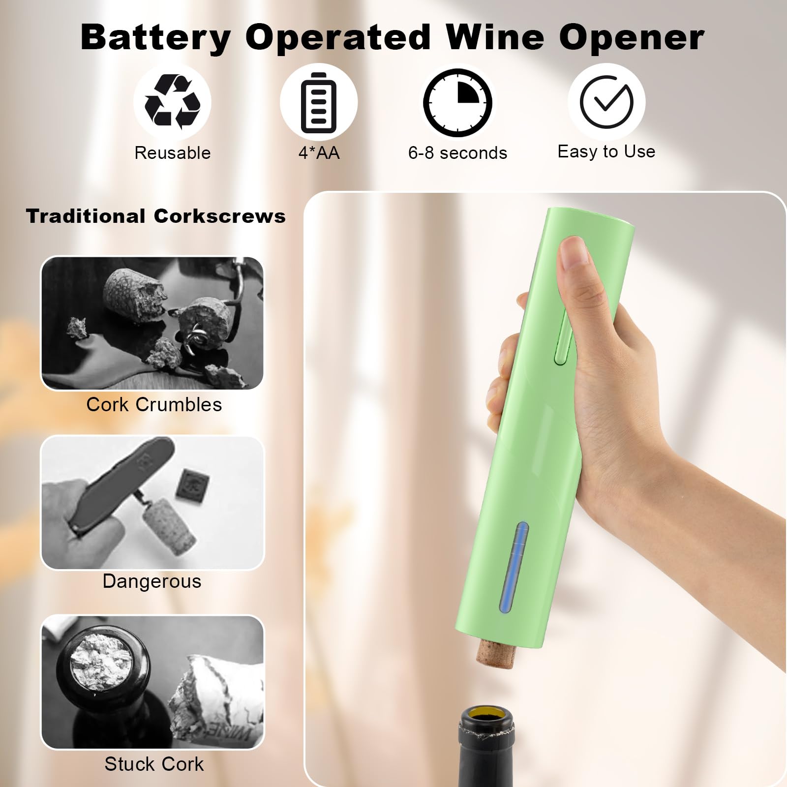 COKUNST compatible con botellas estándar gracias a su diseño.