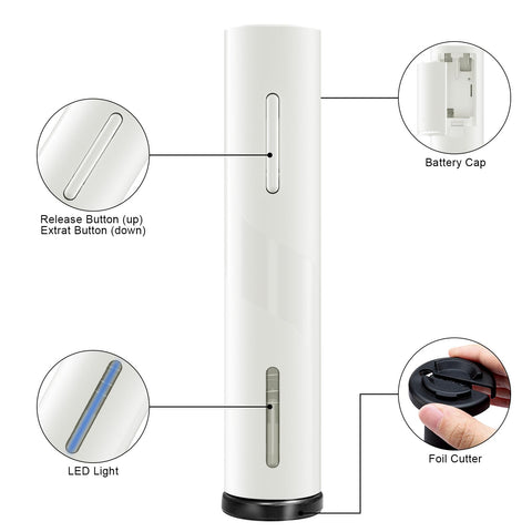 COKUNST corta tapas integrado, seguro y limpio al quitar la cápsula.