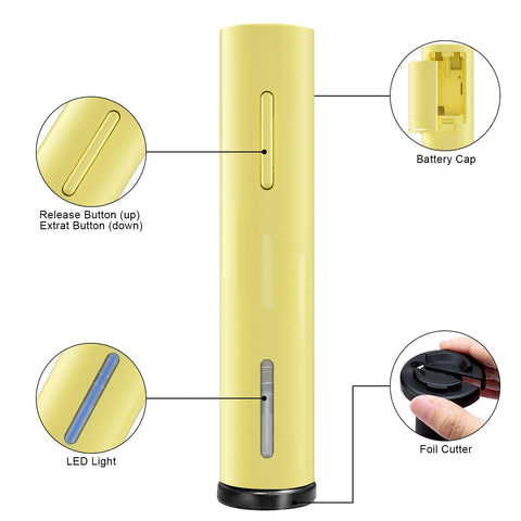 COKUNST cortador de foil integrado - retiro seguro del foil.