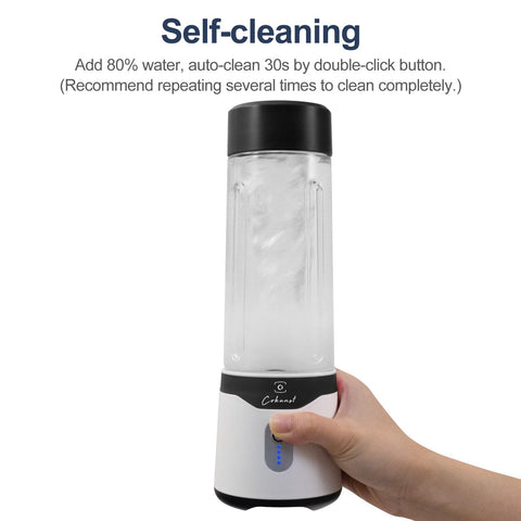 Limpieza automática al enjuagar con agua con doble clic.