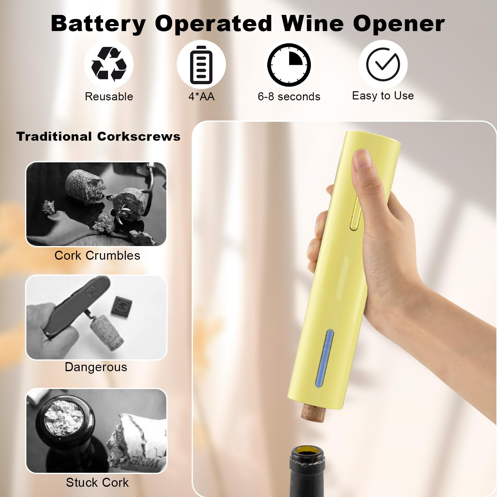 COKUNST operación con una pulsación - uso sencillo y directo.