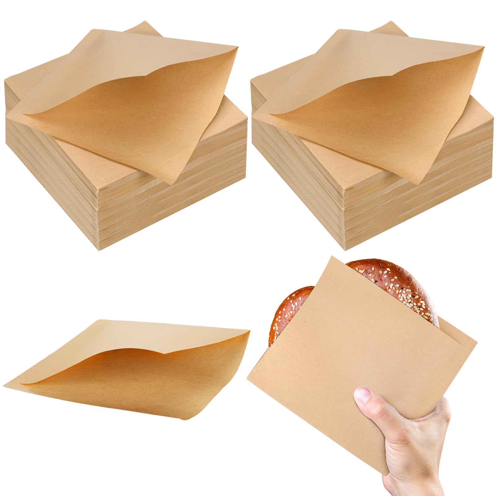 Colarr bolsas pretzel apertura doble para servicio rápido en mostrador.