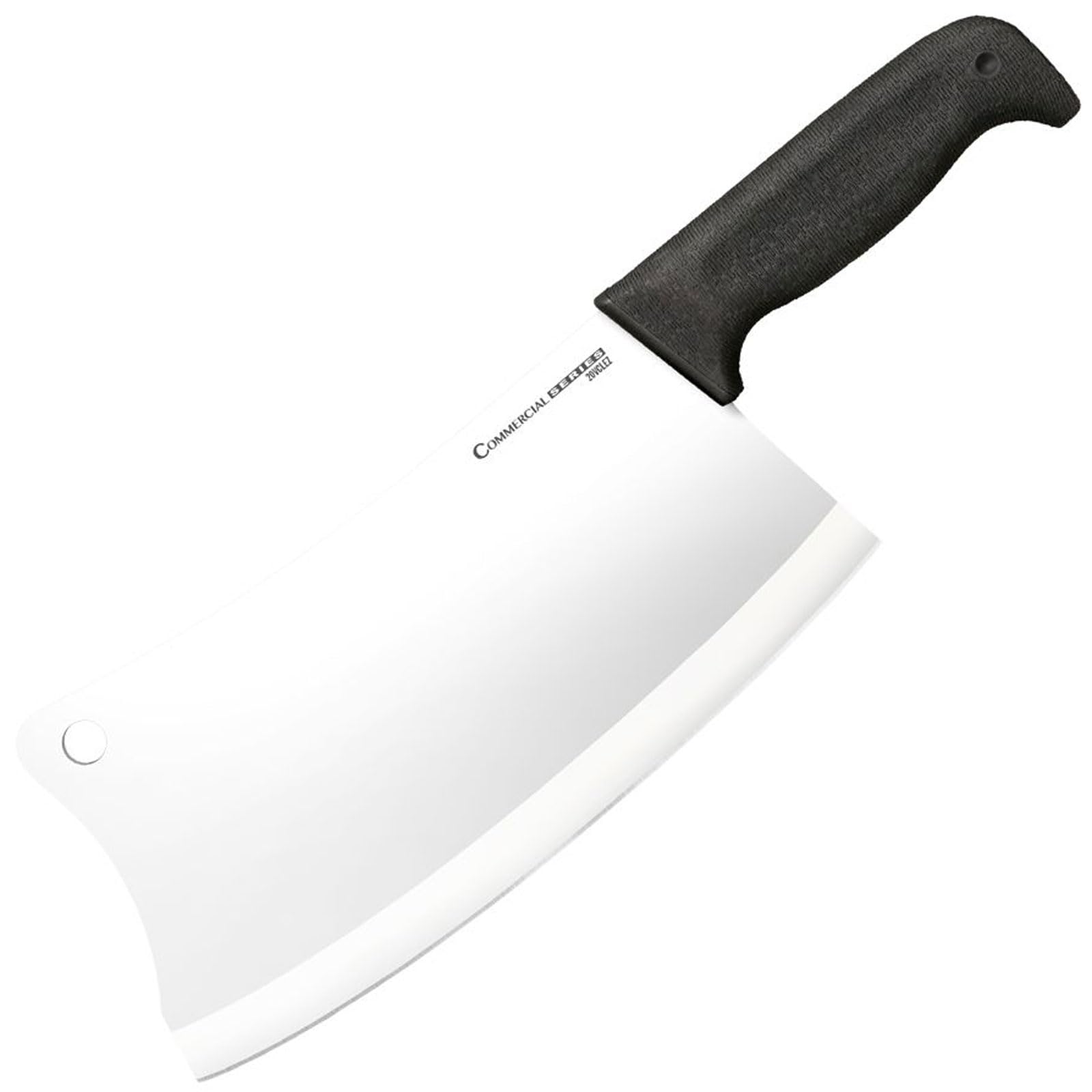 Cuchillo carnicero Cold Steel con hoja de 9 pulgadas y acero 4116 para cortes precisos.