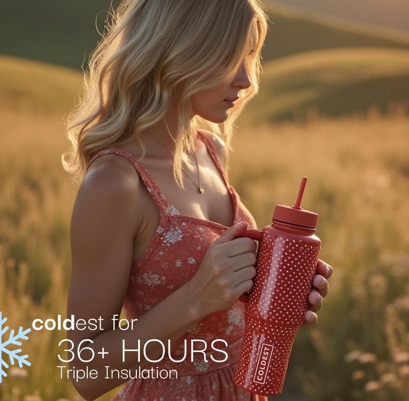 The Coldest Water Tumbler de 36 oz para mayor portabilidad