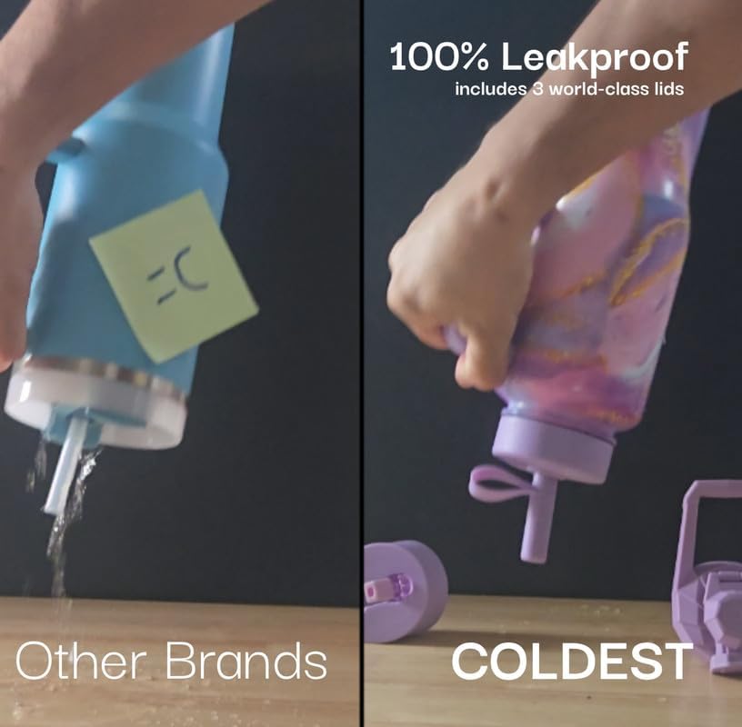 Tapa triple del Coldest Water, opciones de uso versátiles