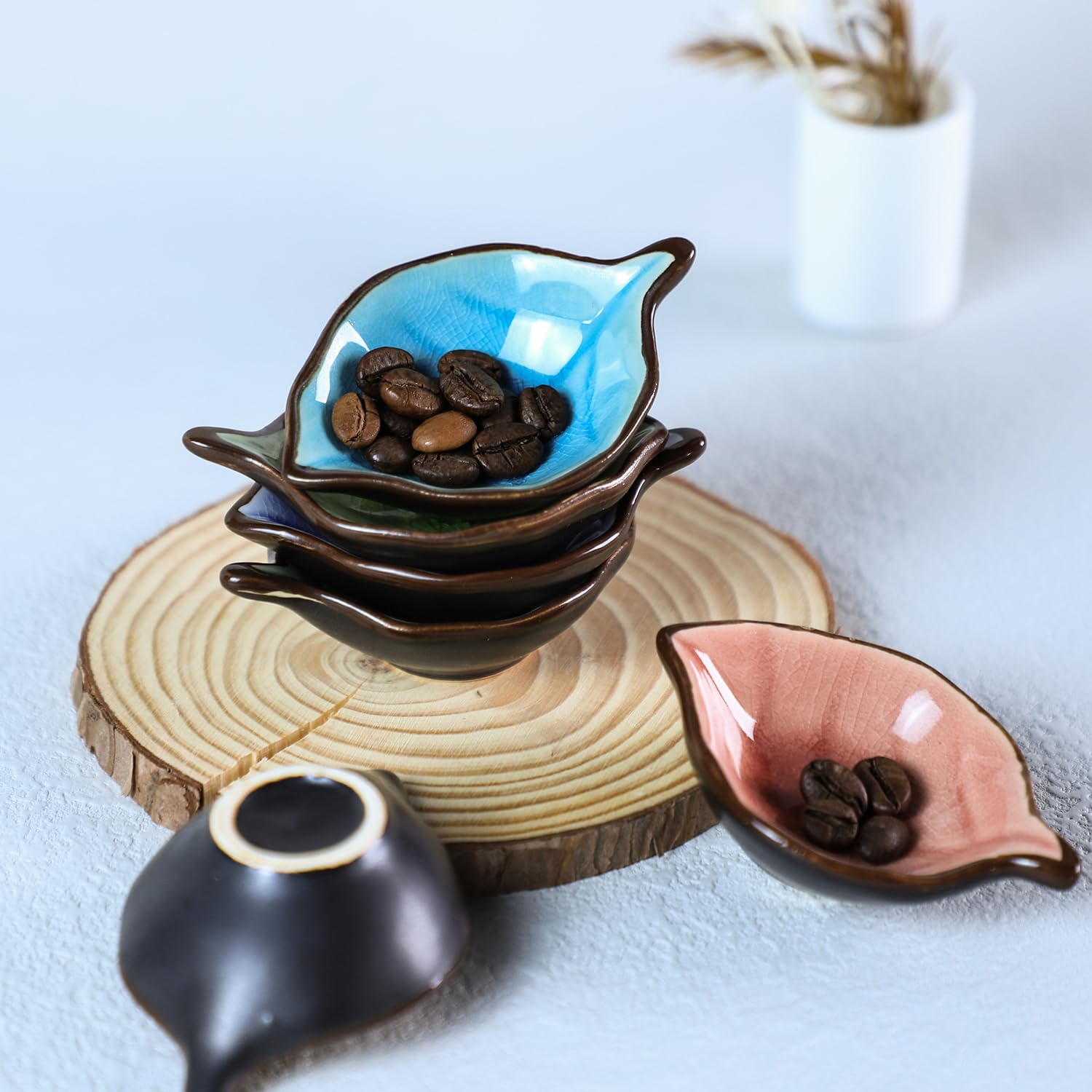 Colias Wing cuenco decorativo en hoja para aperitivos y snacks
