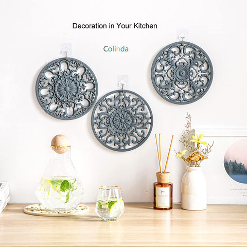 Colinda posavasos decorativo en turquesa para decoración de mesa
