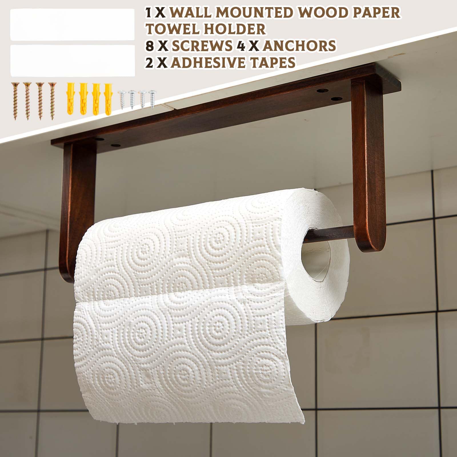 Diseño multifuncional para envoltorio, papel de cocina y utensilios.