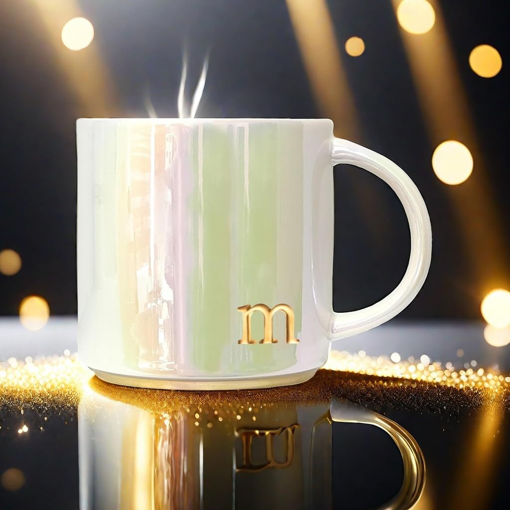 COLLECTIVE HOME mug acabado iridiscente multicolor, pieza única.