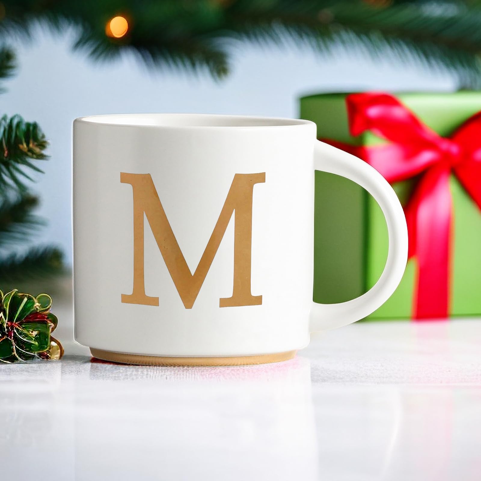 COLLECTIVE HOME: taza cerámica letra dorada doble cara para regalo especial.