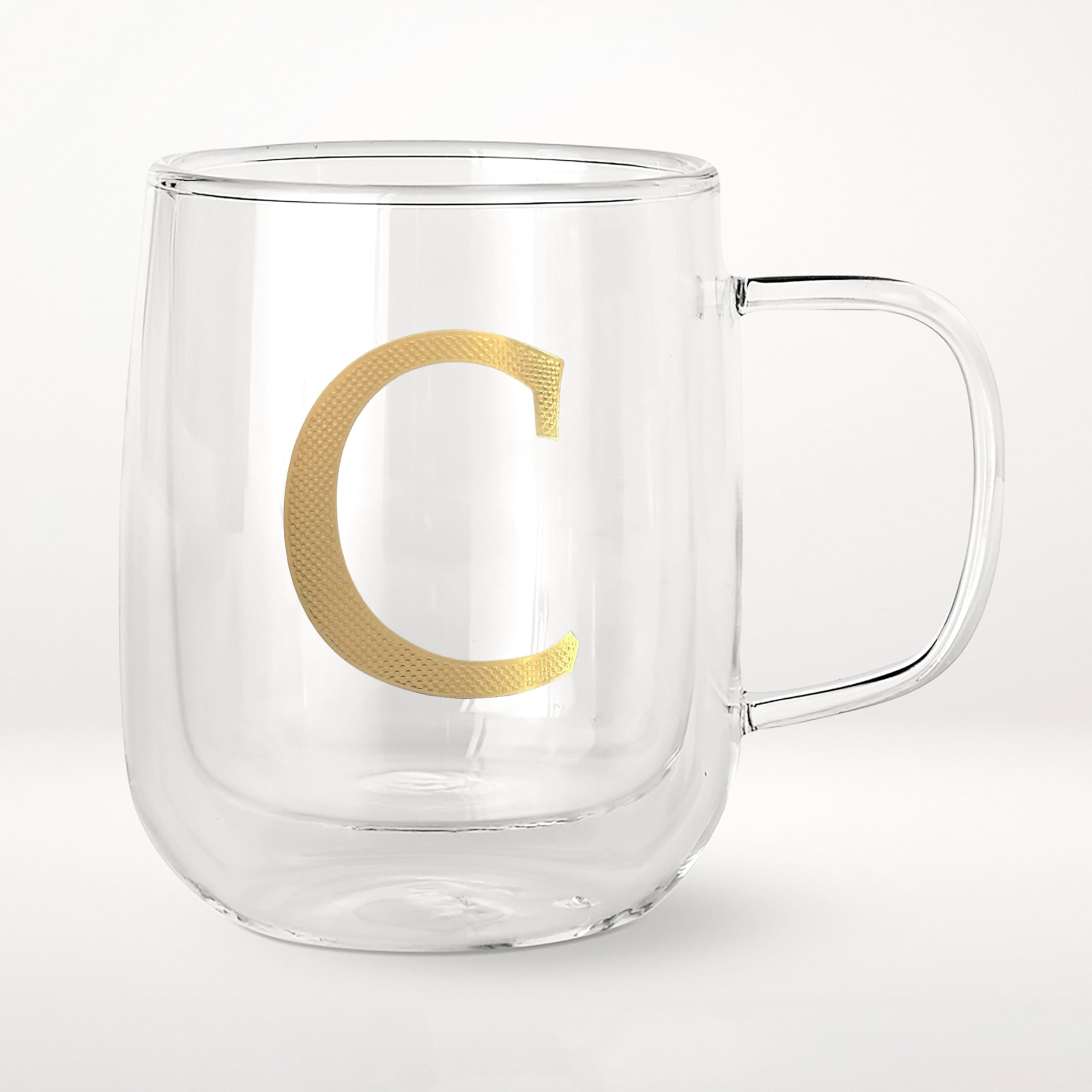 COLLECTIVE HOME taza de vidrio de doble pared 14 onzas para bebidas calientes o frías.