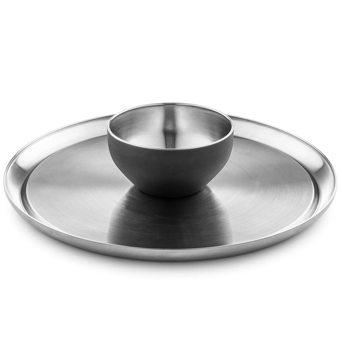 Colleta Home bandeja para chips con salsas, ideal para reuniones.