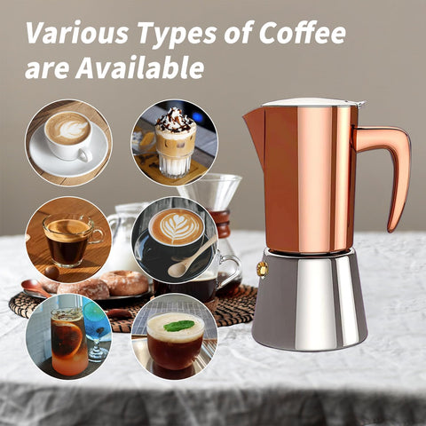 Collgene moka 6 tazas compatible con inducción y gas