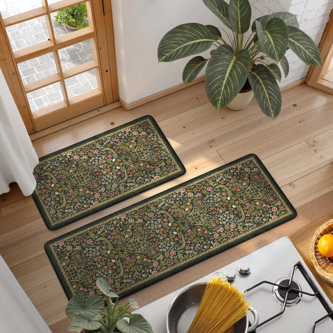 Collive alfombra antifatiga con diseño floral primavera para mejorar espacios